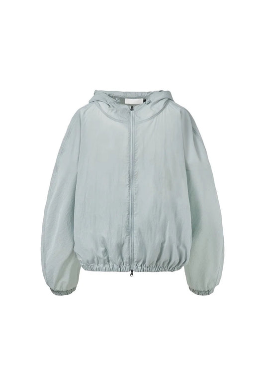 25春夏 SHEER NYLON RAGLAN HOODED JUMPER