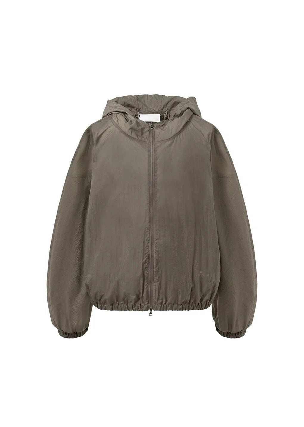 25春夏 SHEER NYLON RAGLAN HOODED JUMPER