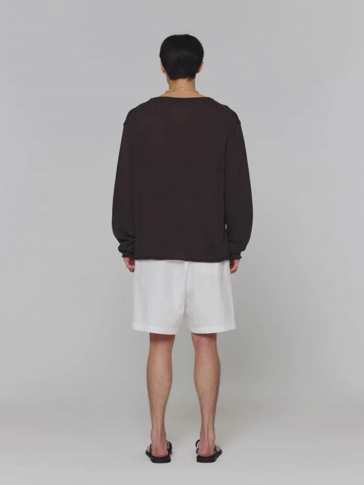 25春夏 PAPER YARN PULLOVER 针织长袖