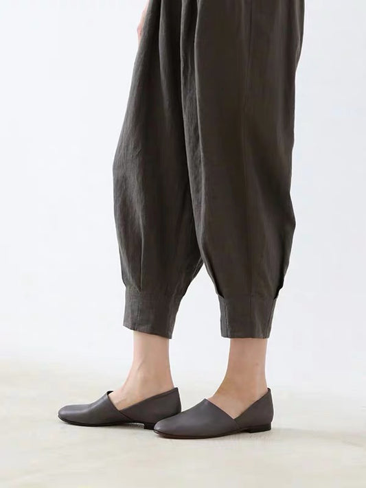 26秋冬 water linen hem tuck pants