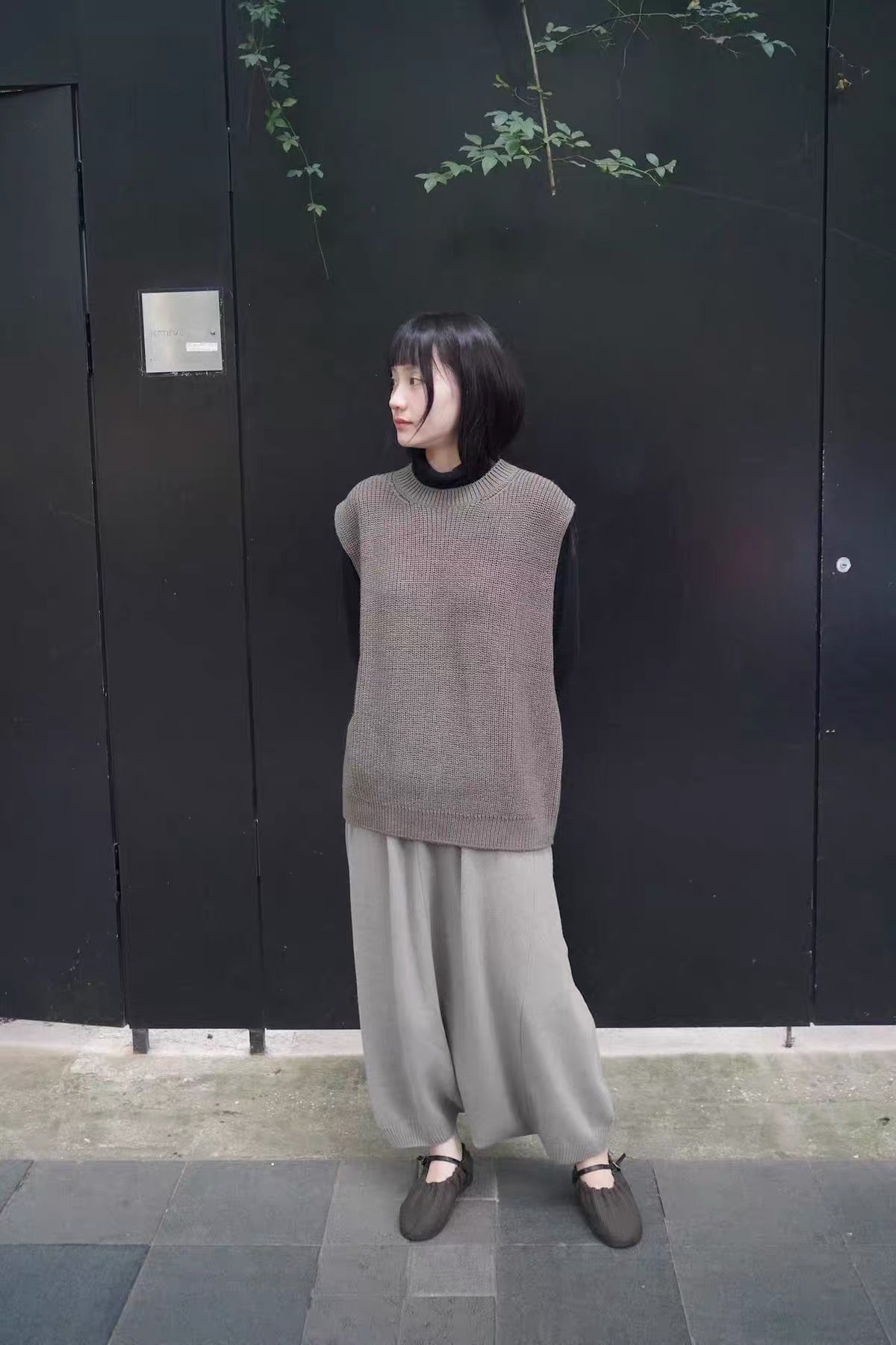 26秋冬 wool cotton aze vest men's