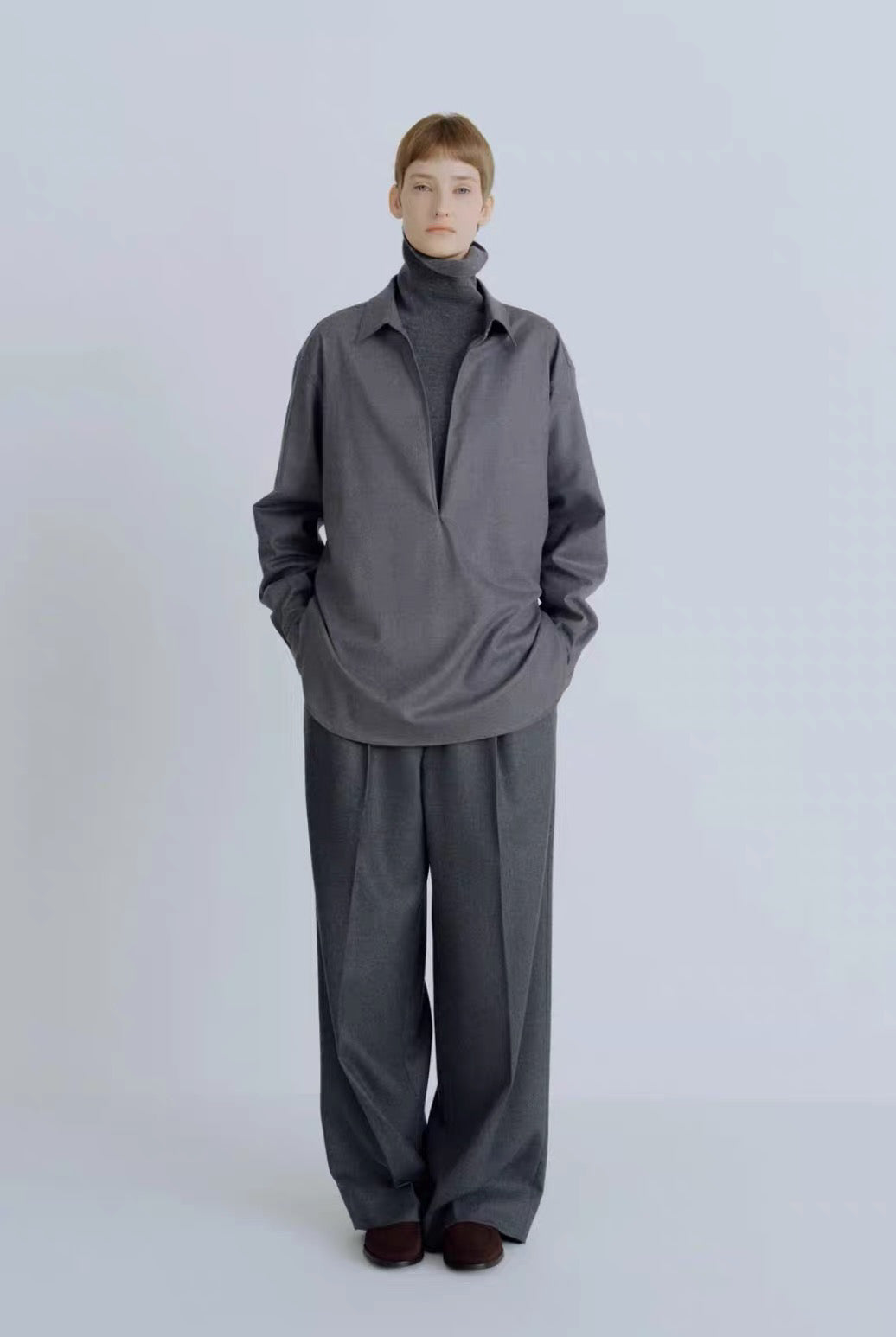 26秋冬 WOOL FLANNEL OVERSIZED SKIPPER