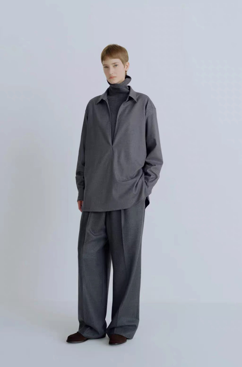 26秋冬 WOOL FLANNEL OVERSIZED SKIPPER