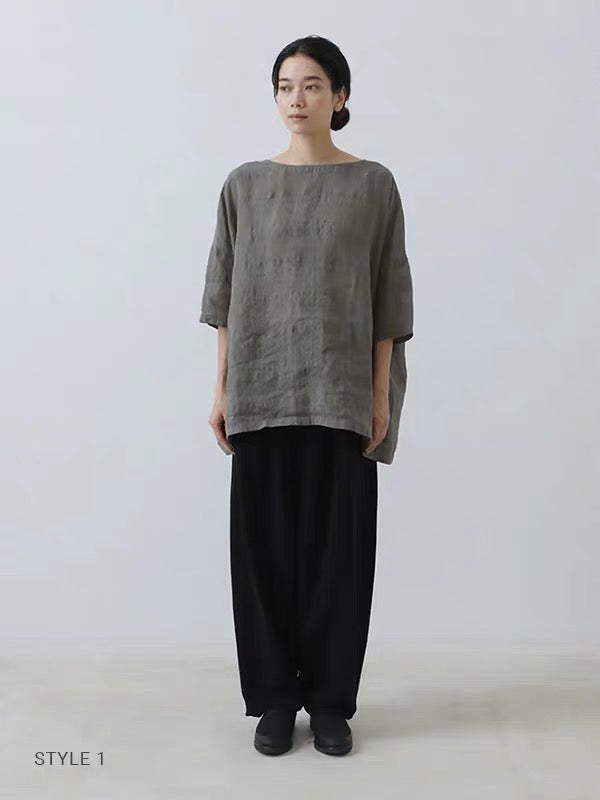 26春夏 linen ramie pullover